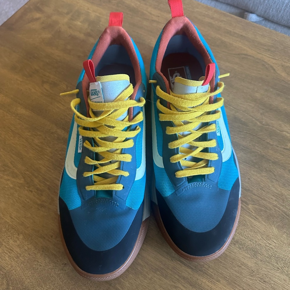 Vans Men's Blue and Yellow Sneakers Size 11.5 - Picture 2 of 8